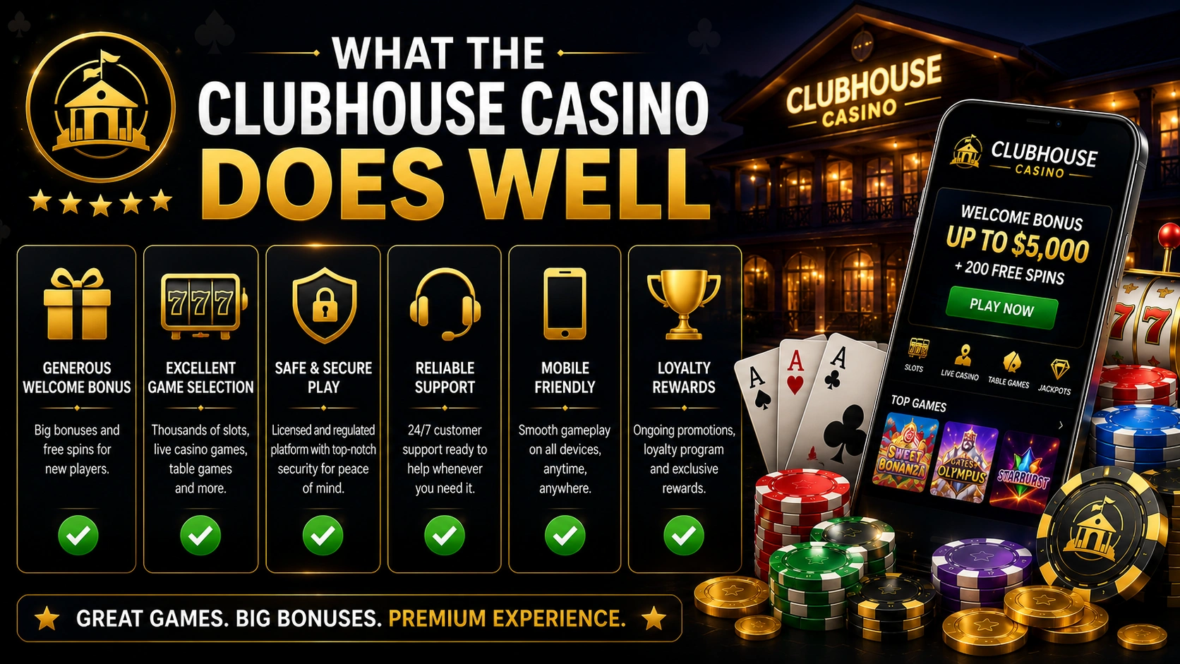 What The Clubhouse Casino Does Well