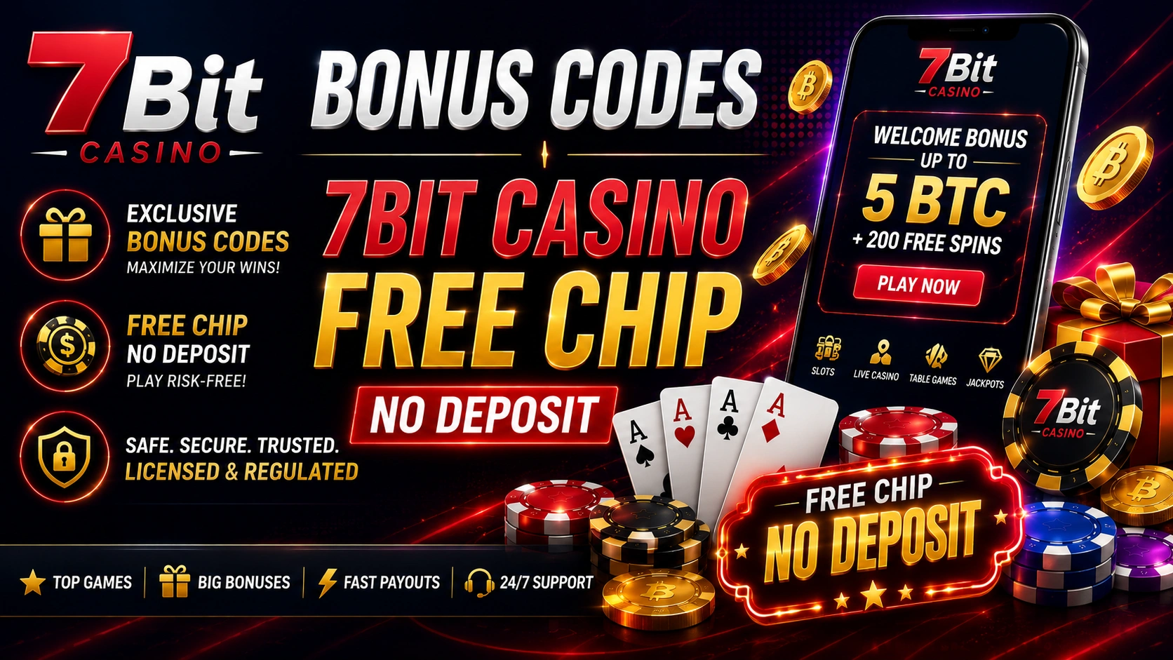 7Bit Casino: 75 Free Spins | 7Bit Casino 100 Free Spins