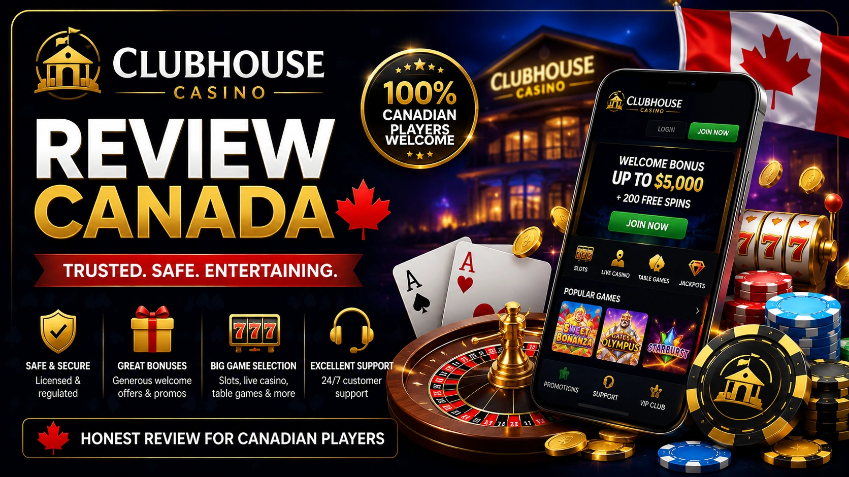 Clubhouse Casino Review Canada