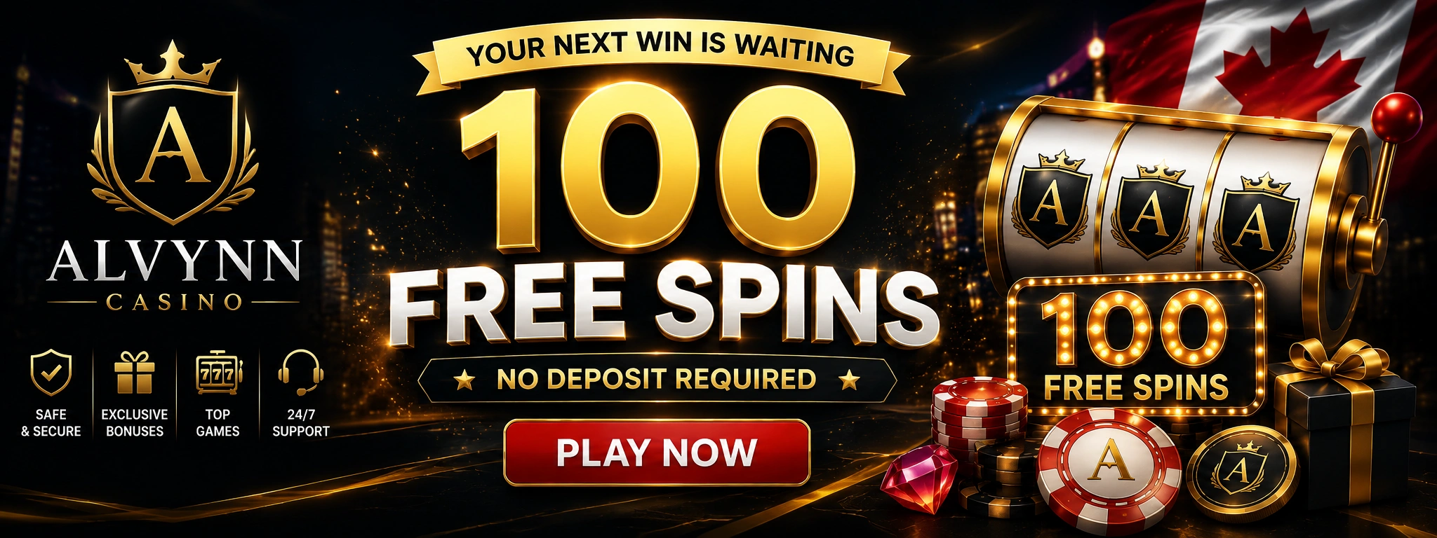 Alvynn Casino 100 Free Spins